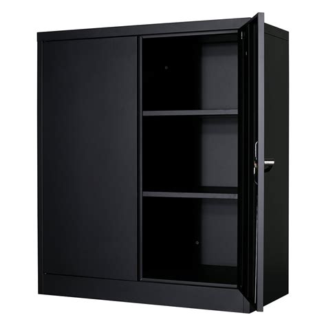 Greatmeet Metal Storage Cabinet With 2 Adjustable Shelves Steel File
