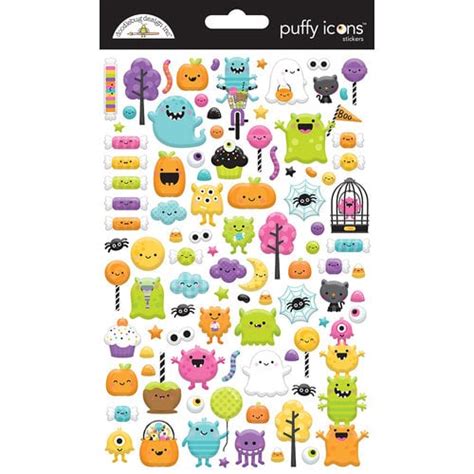 Doodlebug Design Monster Madness Collection Halloween Stickers