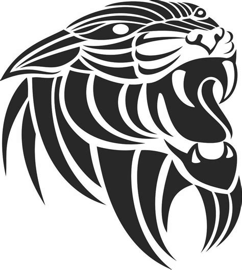 Tiger Face Roaring Car Decal Sticker Gympie Stickers