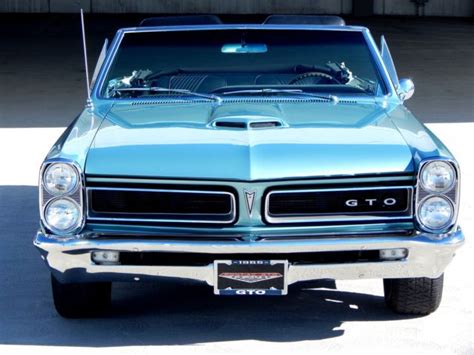 1965 Pontiac Gto 421 Convertible With Tri Power And 4 Speed Transmission
