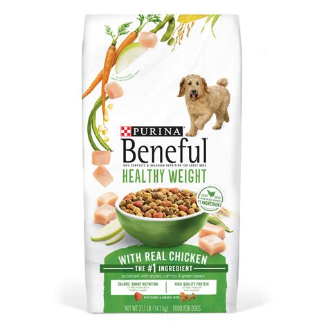 Steer clear of grapes, raisins, onions, chocolate and anything with caffeine. Purina Beneful Healthy Weight Dry Dog Food, Healthy Weight With Real Chicken - 31.1 lb. Bag ...