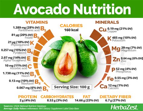 Hass Avocado Nutrition Data Besto Blog