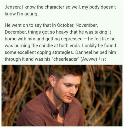 Jensen Supernatural Quotes Supernatural Fans Supernatural