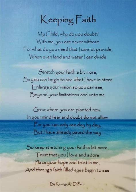 Faith Poem Christian Poem Original Poem On Faith Poem Etsy