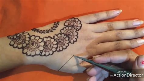 Switch to mina ibrow henna tint for a great coloring impact without ammonia. Simple back hand mehndi designs for beginners - YouTube