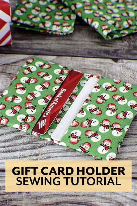 Fabric Gift Card Holder Tutorial From Sew Very Crafty Gift Card