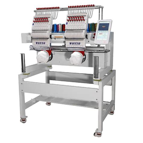 Home Use Two Head Computerized Flat Embroidery Machine With Double