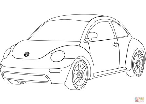 Vw Beetle Coloring Page Free Printable Coloring Pages Free