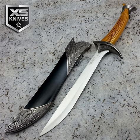 115 Fixed Blade Medieval Fantasy Dagger Knife W Decorative Sheath