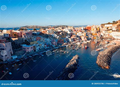 Procida The Volcanic Island In The Gulf Of Naples Stock Photo Image