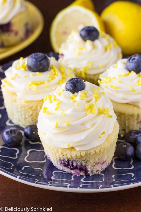 I live in beautiful colorado with my awesome husband and. Lemon Blueberry Cupcakes | Deliciously Sprinkled
