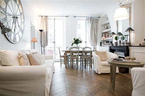 Parisian homes are all about embracing light shades: {Paris Apartment Home Decor Inspiration} in the Marais ...