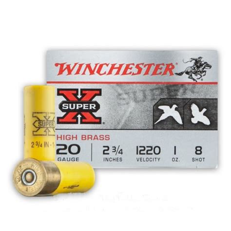 Gauge Shot Winchester Super X High Brass Game Load Rounds Ammo
