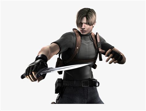 Leon Scott Kennedy Resident Evil 4 Leon Transparent Png 630x563