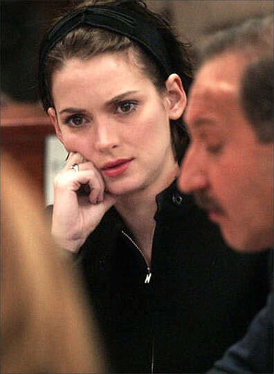 Actress Winona Ryder Listens In Court During The Sentencing Photo