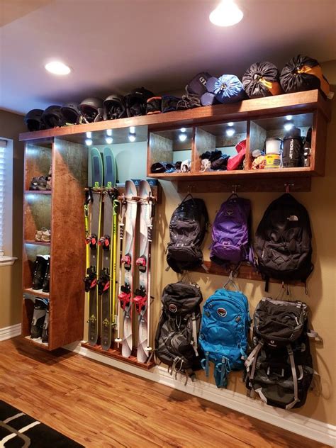Keep your hunting gear and guns safe while you're in the field. My adventure wall | Outdoor gear storage, Upcycled ...