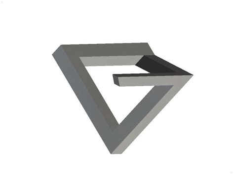Penrose Triangle In Real Life By V3design Download Free Stl Model