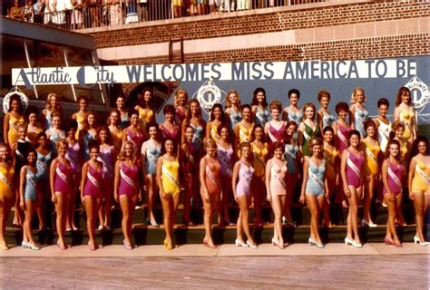 Stunning Swimsuit Photo Of 1971 Miss America Contestants