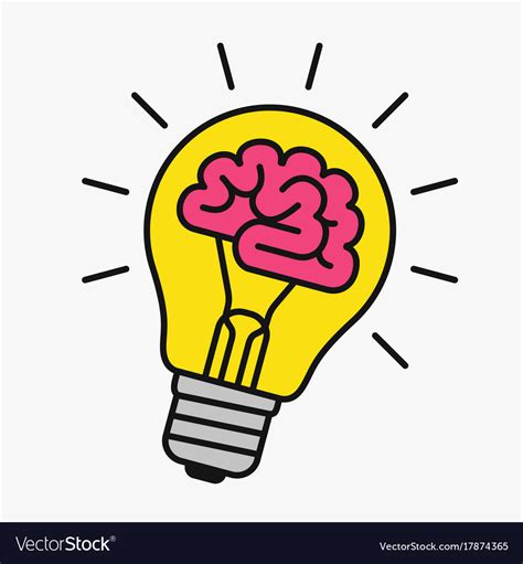 Light Bulb Idea Brain