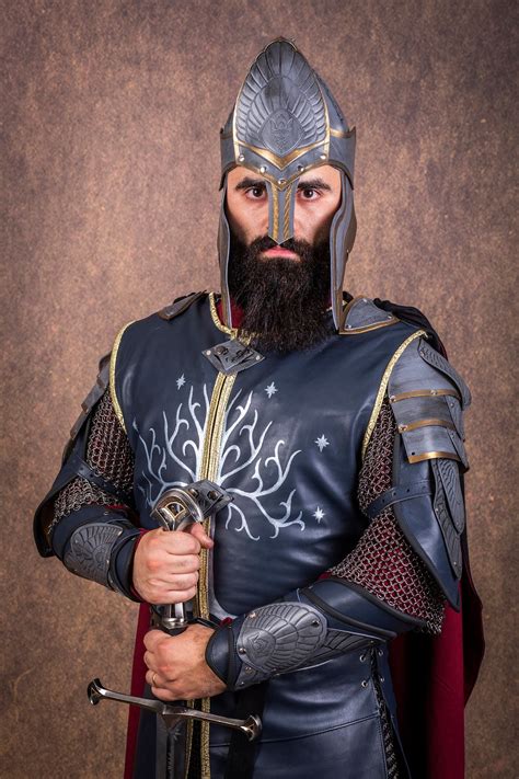 Aragorn Black Castle King Armor Costume Cosplay Leather Armor