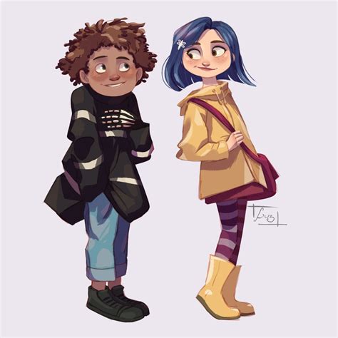 ~coraline And Wybie~ I Made This Fanart As A T 💖 Coraline Costume Coraline Movie Coraline