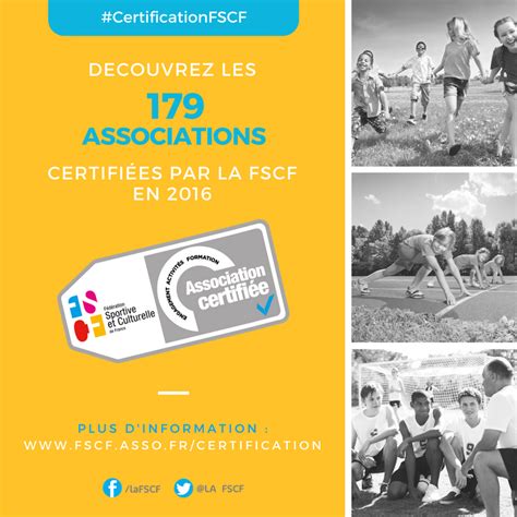 Les Premières Associations Certifiées Dévoilées Par La Fscf Fscf