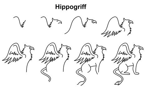 Hippogriff Harry Potter Drawings Harry Potter Sketch Harry Potter