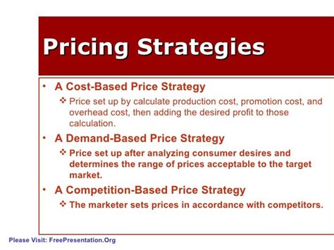 Pricing Strategy