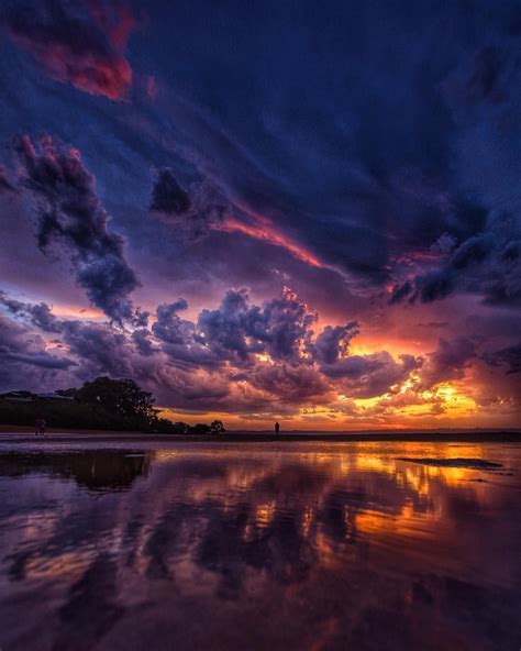 Wallpaper Stormy Sunset Scenery Nature Photography