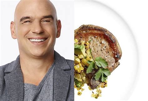Michael Symons Pan Roasted Pork Chops With Sweet Corn And Avocado