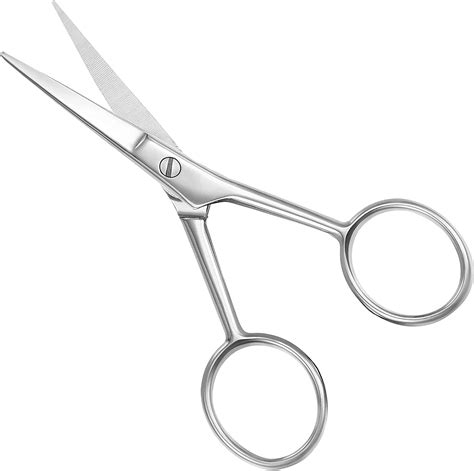 Curved And Rounded Facial Hair Scissors For Men Moustache Scissor Beard