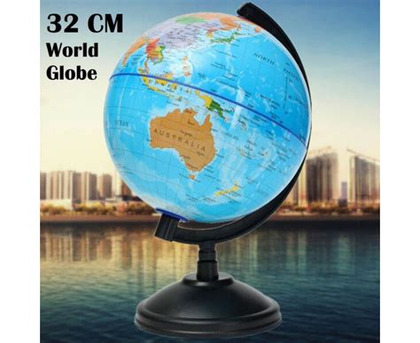 32cm World Globe Map Blue Ocean Geography Educational Toy T With