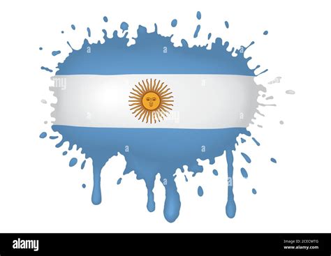 argentina splash flag stock vector image and art alamy