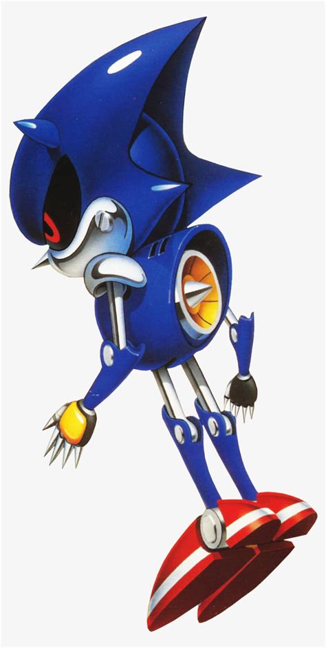 Artwork Of Metal Sonic From The Manual Of Sonic Cd Metal Sonic Png