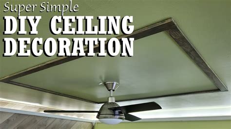 Simple Diy Ceiling Decoration Youtube