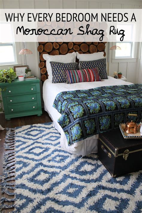 An oriental rug with its beautiful patterns will give a tonal variation to the room giving it a chic look. Why Every Bedroom Should have a Moroccan Shag Rug ...