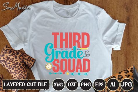 Third Grade Squad Svg Graphic By Smmedia · Creative Fabrica