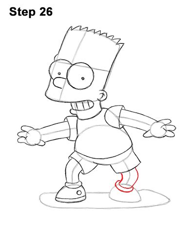 How To Draw Bart Simpson Full Body