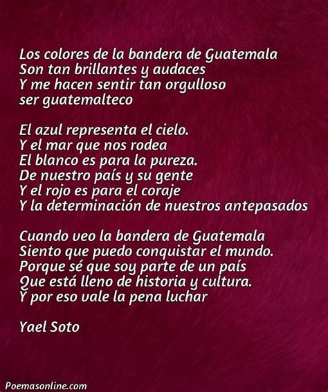 Cinco Mejores Poemas Sobre La Bandera De Guatemala Poemas Online