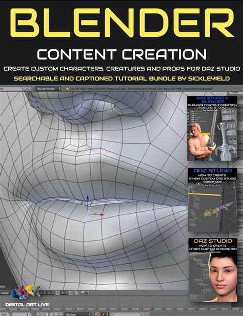 Blender Content Creation For Daz Studio Bundle Daz D