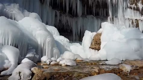 How Do Winter Waterfalls Freeze Youtube