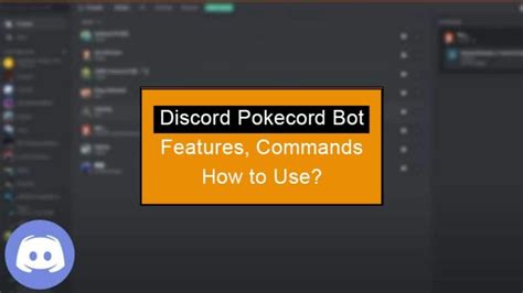 Discord Pokecord Bot Features Commands And Setup