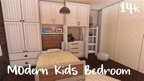 Bloxburg Modern Kids Bedroom 14k Youtube