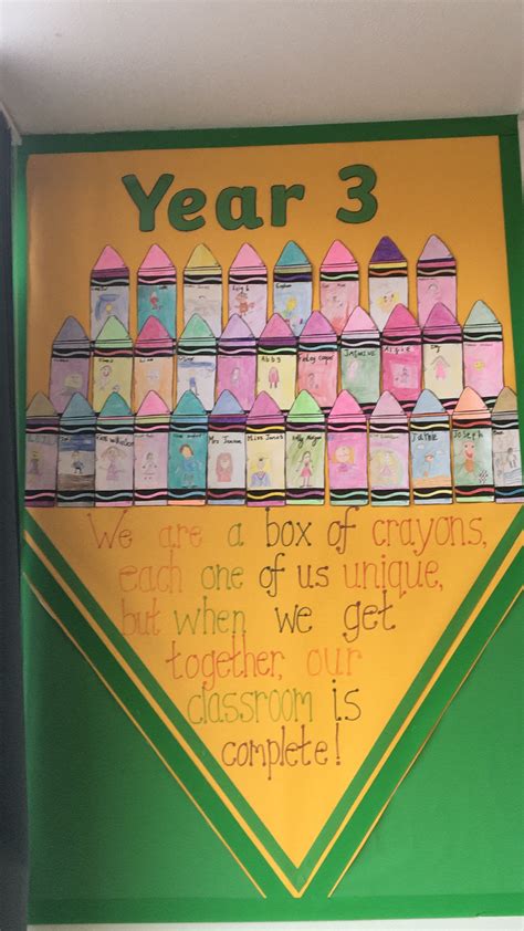 Inspired By The Day The Crayons Talked Lovely Transition Day Activity And Display For The