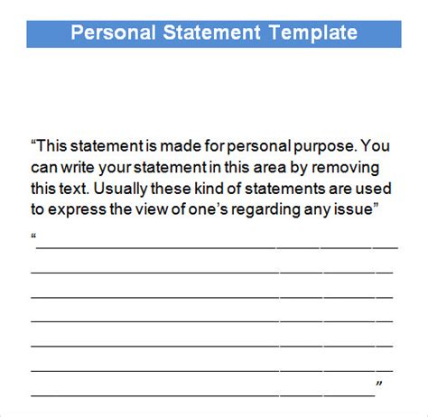 Free 9 Statement Templates In Pdf Ms Word