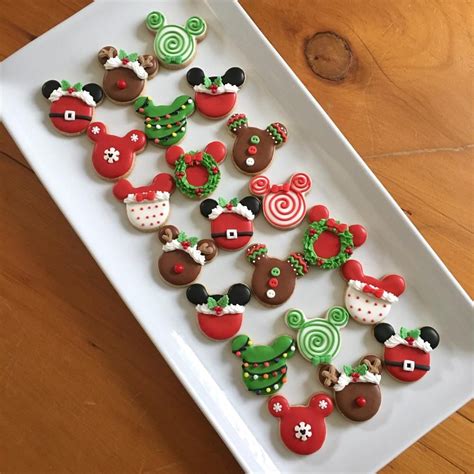 Mickey Mouse Mini Christmas Cookies Christmas Sugar Cookies