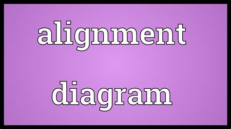 Alignment Diagram Meaning Youtube