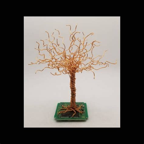 Mini Copper Wire Tree Sculpture Etsy