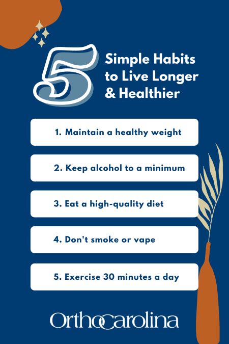 5 Simple Habits To Live A Longer And Healthier Life Orthopedic Blog