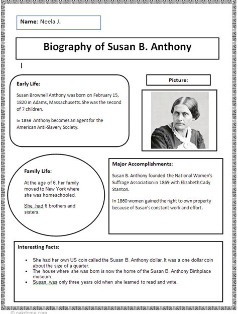Historical Biography Template Williamson